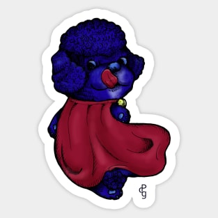 Super Poodle Sticker